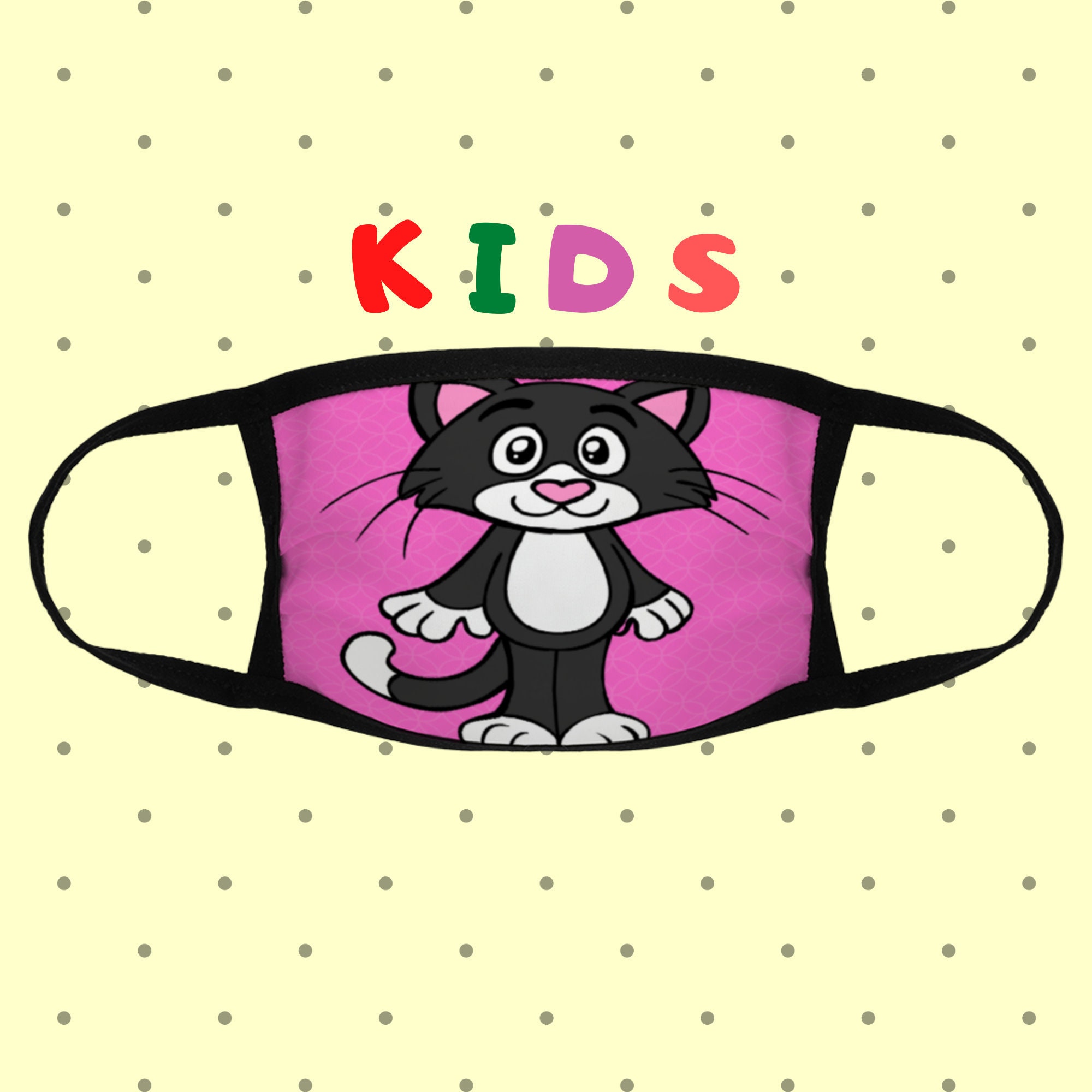 Cartoon Face Mask Cartoon Mask Disny Face Mask Baby Face Etsy