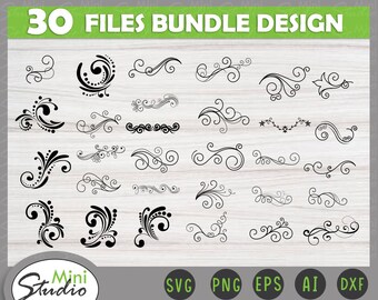 Download Flourish Swirls Etsy