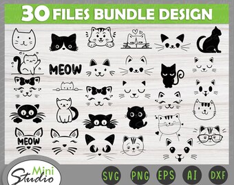 Download Cat Face Svg Etsy