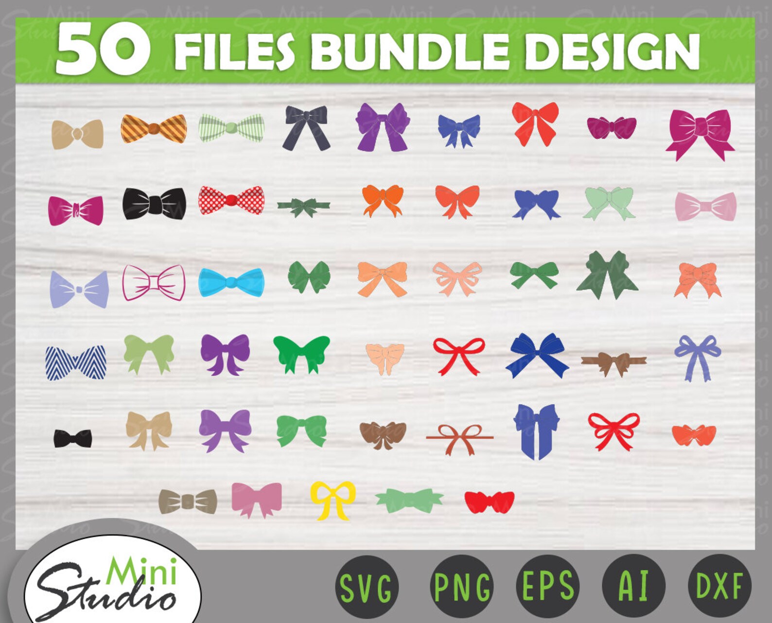 Download Bow Bundle SVG Hair Bow Template Bow Collection SVG Felt | Etsy