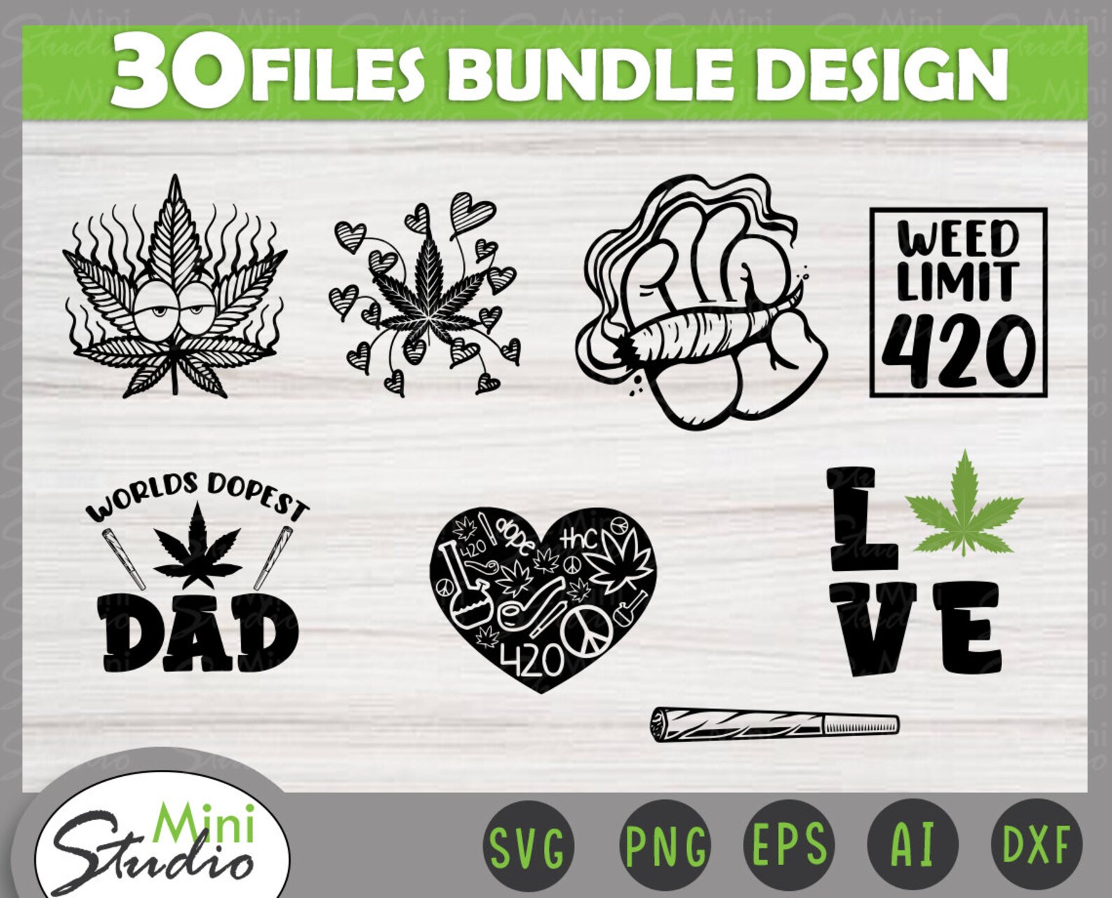 Download Weed SVG Bundle Marijuana SVG Bundle Cannabis svg Smoke | Etsy
