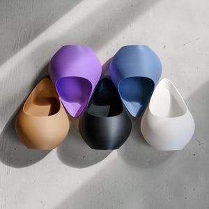 Modern Wall Planter, Minimalist 3D Printed Indoor Plant Pot