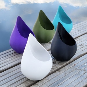 Moderner Teardrop Wandpflanzer, 3D gedruckter Blumentopf