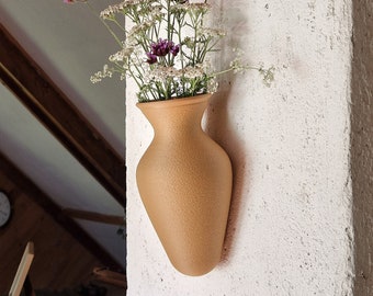 Unique and elegant hanging wall vase for cut flowers