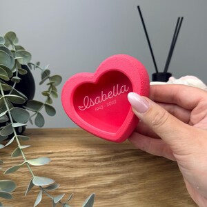 Heart Shaped Tribute Keepsake Box, Custom Engraved Memorial Keepsake for Grieving Person, 3D Printed Heart Memory Urn