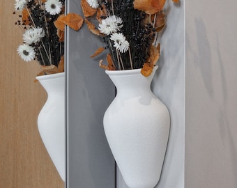 Roman Style Wall Vase, 3D Printed Plant Based Plastic Decor