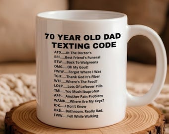 70th Birthday Gift, Born in 1956 Gift, In My Seventies Era, Funny 70th Birthday, Birthday Gift for Him, Gag Gift for Dad, Turning 70 Present