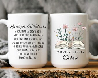 80th Birthday Mug, Happy 80th Birthday, 80th Birthday Gift, born in 1946 Gift, Custom Mug for 80th Birthday, Personalized 80th Birthday Mug