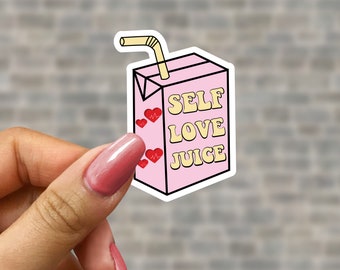 Self love juice sticker, bookish sticker, book lover gift, bookish merch, Kindle sticker, smut reader, reading lover, e-reader