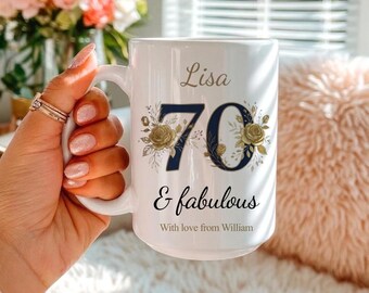 Regalo de cumpleaños número 70 para mujer, Regalo para señoras de 70 años, En mi era de los setenta, Regalos de cumpleaños de 70 años, Regalo personalizado de cumpleaños número 70