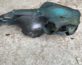 Galaxy Cow Skull