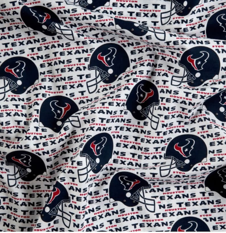 9x58 NFL Houston Texans 100 Cotton Fabric. Perfect for Face Etsy