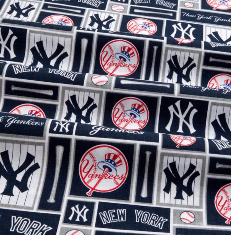 9x58 MLB New York Yankees 100% Cotton Fabric. Perfect For | Etsy