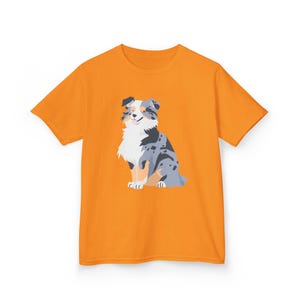 Junior Graphic Tee: Australian Shepherd Aussie Dog Lover Unisex Cotton Shirt, Fun Pet Gift, Birthday Shirt for Kids, Multiple Colors