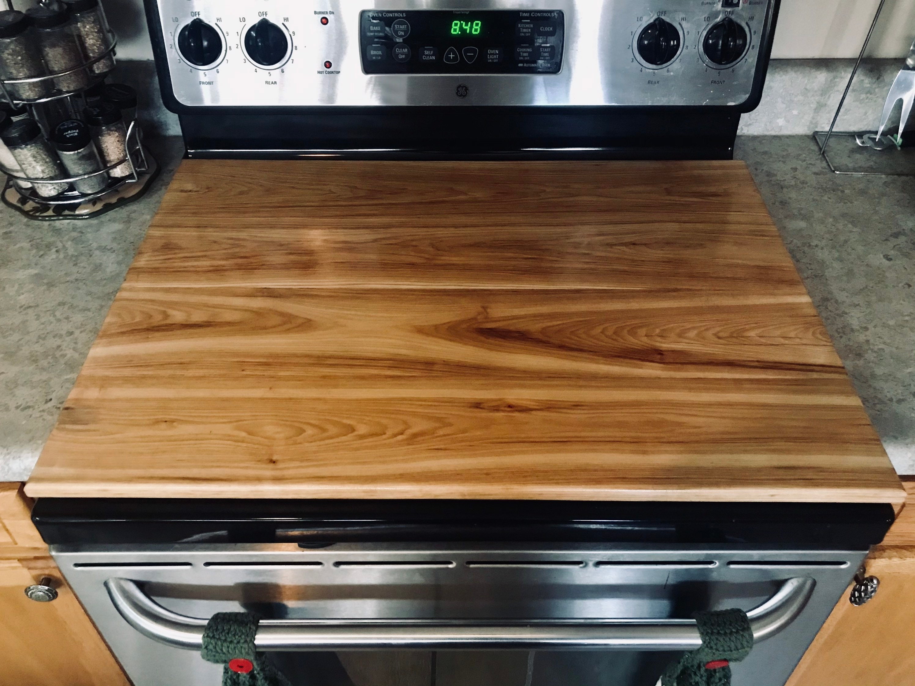 Noodle board stove cover Hickory Stove Cover gas stove Etsy