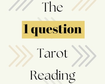 One Question Tarot reading (detailed, clear, cheap) for love/career/finances/spirituality