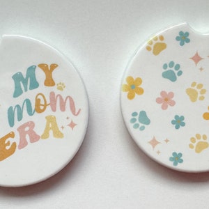 Posavasos para coche de la época de la mamá perruna, ideas de regalos para mamás perrunas, posavasos para coche, mamá perruna, era de la mamá perruna, ideas de regalos de Swiftie, posavasos para coche