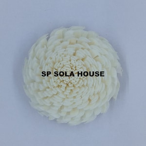 100pcs Sola Wood Flower, Chorka Sola Flower, Artificial Flower for decoration- Available in sets of4cm, 6cm & 8cm. in diameter