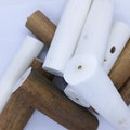 5" Sola Wood Sticks: Natural White & Brown, Pet Toy Supplies