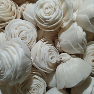 500pcs 3cm. Beauty Rose Sola Wood Flowers, Wooden Flowers, Artificial Flower for decoration.