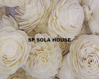 100 Sola Wood Flowers-sortiment (6,5 cm) med rottingdiffusorpinnar (20 cm)