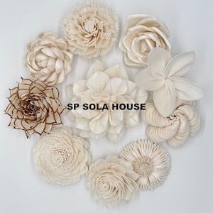 Sola Wood Flower Assortment: Wedding Bouquet & Home Decor