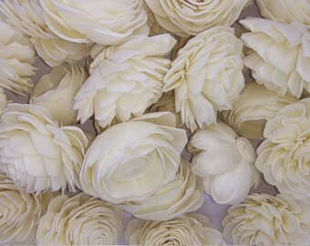 Sola Wood Flower Assortment , Sola Wooden Flowers, Balsa Wood Flowers, Artificial Flower for decoration, Available in sets of 100 and 200