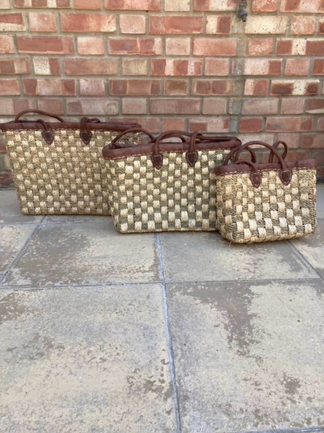 Gift Baskets for Women, Summer Bags, Seagrass Wicker Baskets, Christmas