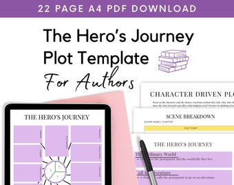 The Hero's Journey | Plot | Writing | Book | Story | Structure | Template | Author | Novel | Fiction | Non Fiction | Planner | Chapter