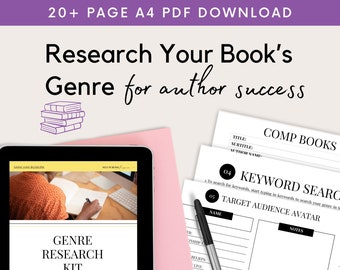 Genre Research Kit for Writers and Authors | Book Writing Tools | Writers Guide | Book Marketing | Book Success | Book Launch