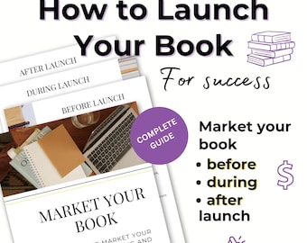 So starten Sie Ihr Buch Marketing-Handbuch | Autoren-Organizer, Selbstverlag, Buchverkauf, Social-Media-Vorlage, Marketing, digitales Marketing