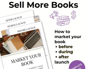 Verkaufen Sie mehr Bücher Marketing-Leitfaden | Autoren-Organizer, Self-Publancing, Buchverkauf, Social Media, Vorlage, Marketing, Digitales Marketing