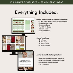 Christmas Social Media Templates with Content Ideas for Authors, Holiday, Book Marketing, Novel Planner, Instagram, Facebook, Tik Tok image 9