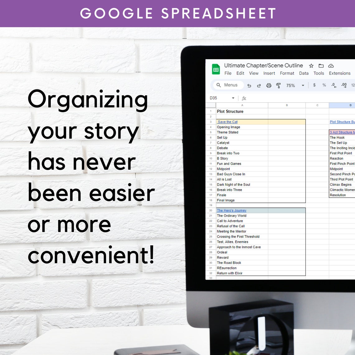 Chapter Outline Writing Google Spreadsheet, Novel Outline, Writing ...