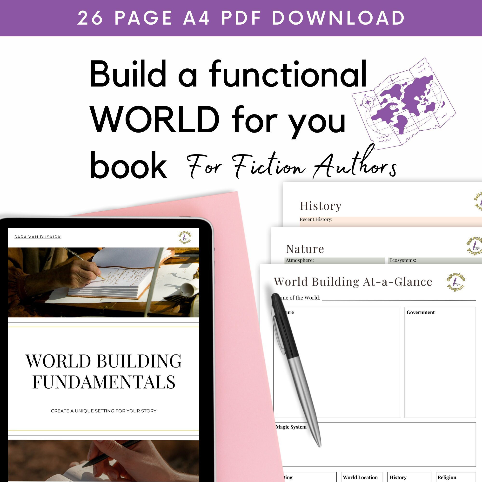 World Building Worksheets Worldbuilding Etsy