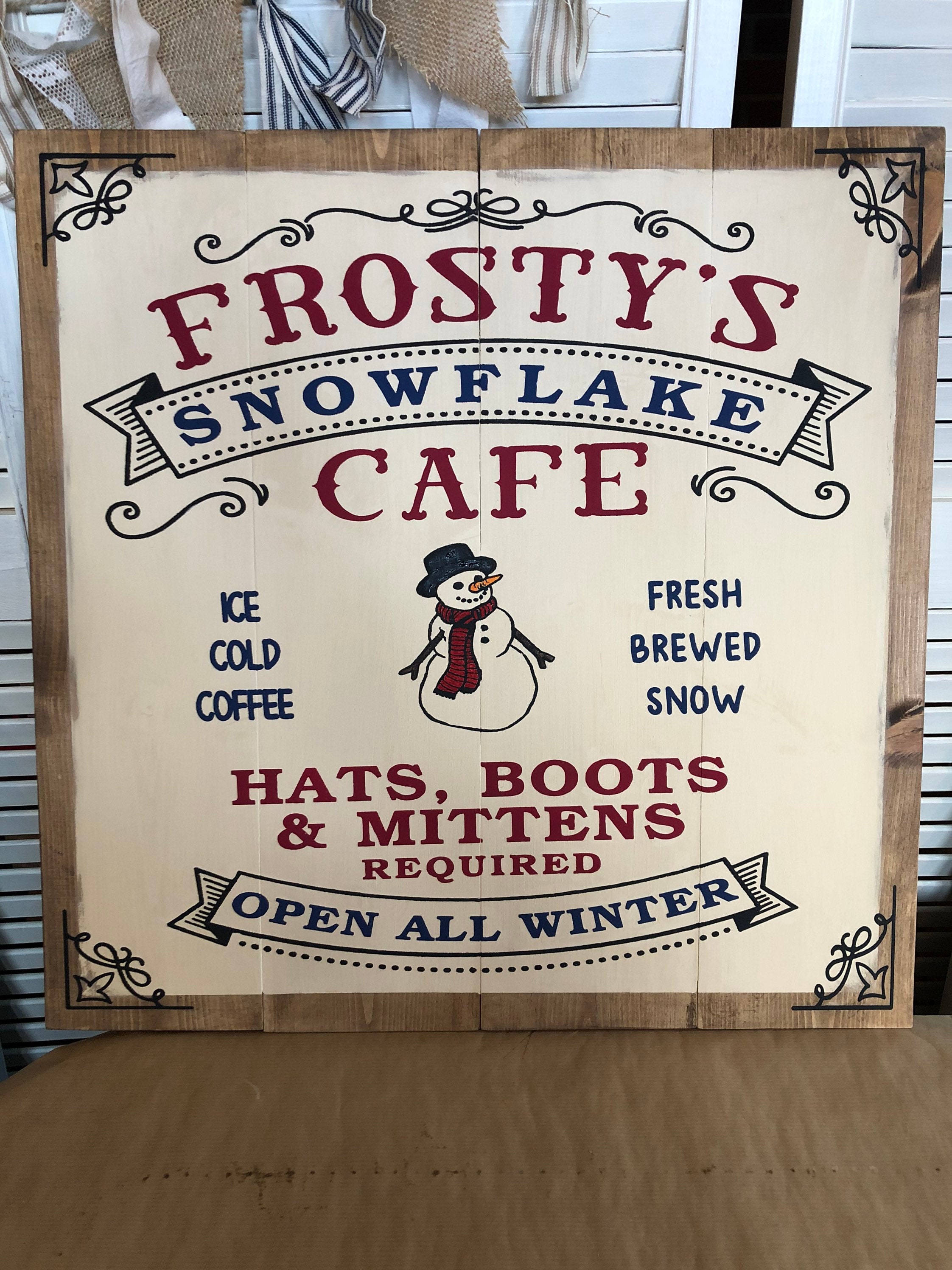 Frosty’s Cafe Sign - Etsy