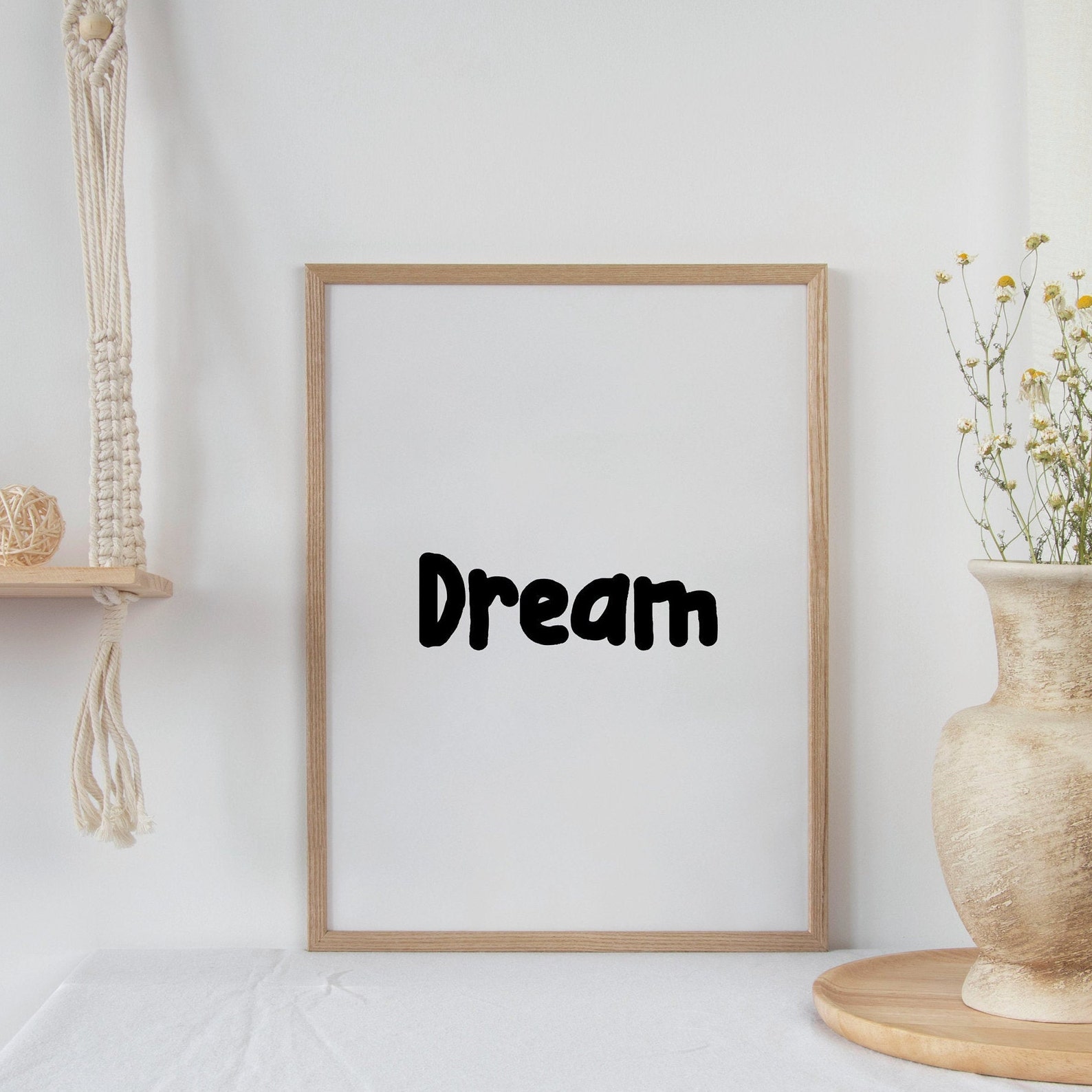 Dream Quotes Dream Sign Dream Print Home Decor Print Etsy