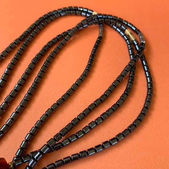 Vintage | 4 Hematite necklaces | Beaded Choker Ne… - image 4