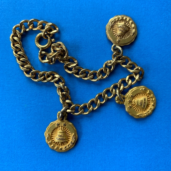 Vintage | Bell System Charm Chain Bracelet | 1/10 