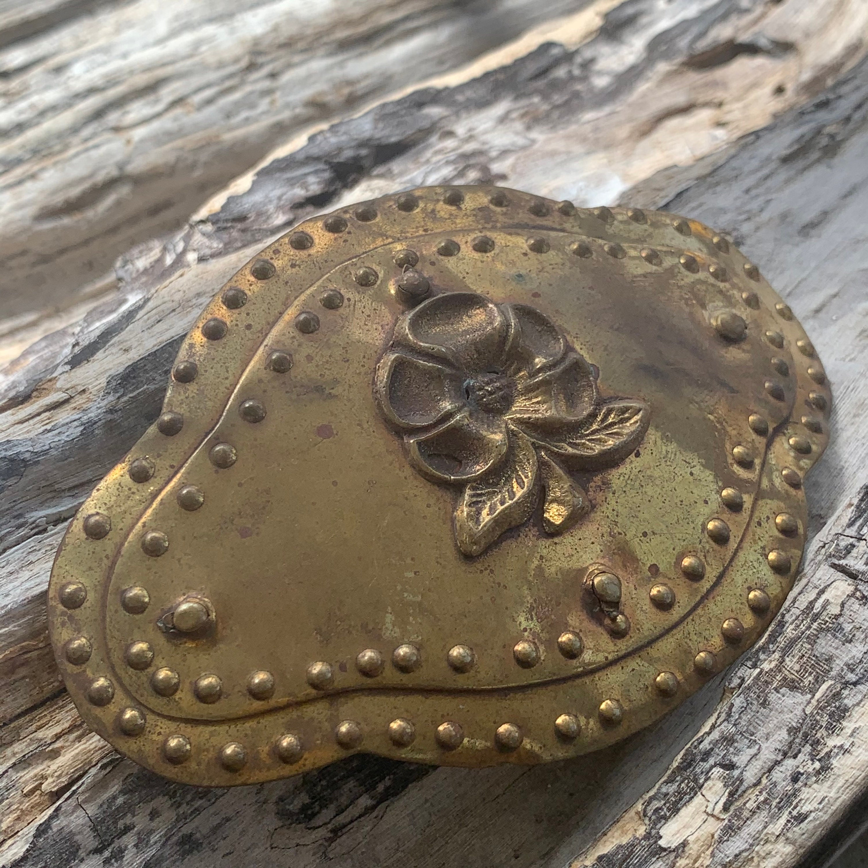 Vintage 1970's Tarnish BRASS Belt Buckle Huge Buckle Etsy