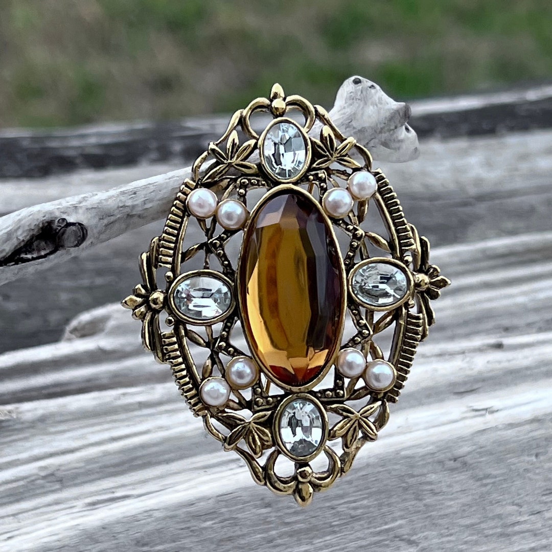 Broche-Montre Vintage AVON - Bijou Rétro Décoratif - Neuf Sans Son Emballage D'Origine