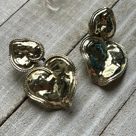 Vintage 90s large Clip on Earrings - image 2