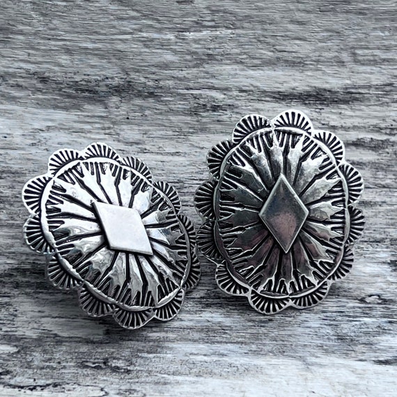 Vintage Sterling Silver Earrings | - image 1