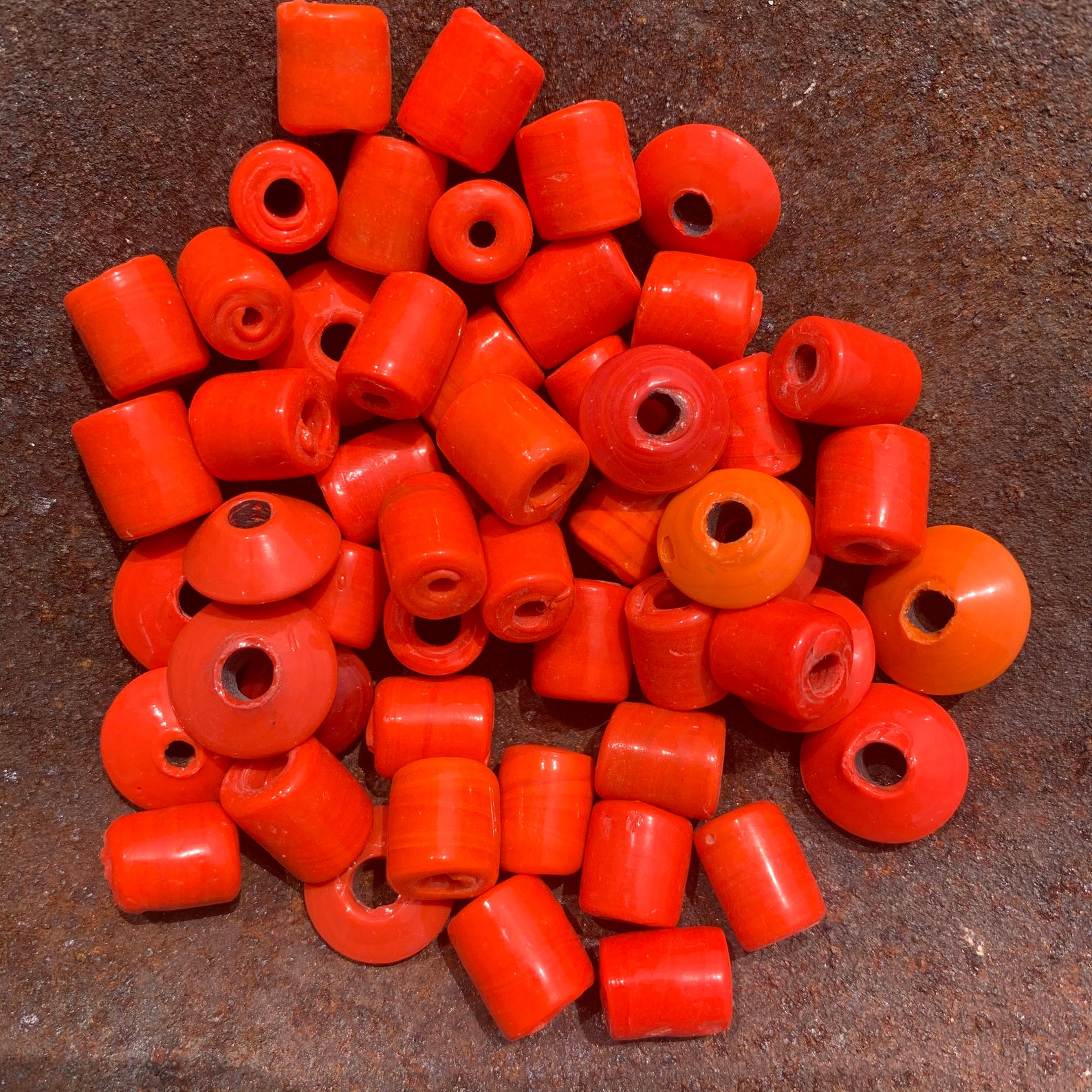 Vintage 50 Glass Beads X2090 Etsy