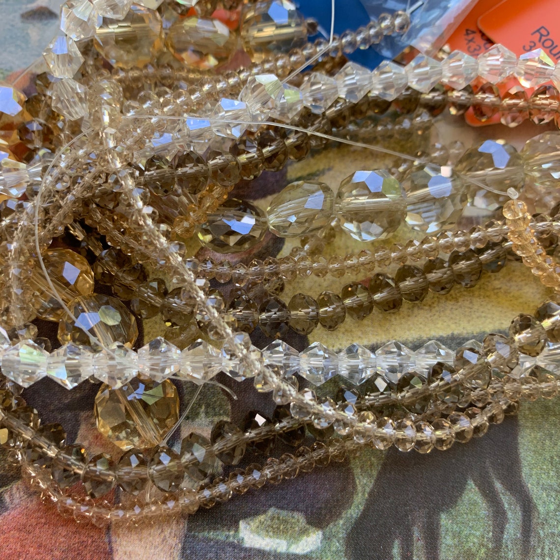 Thunder Polish Glass Crystal Beads Mix Beads Jewelry Etsy