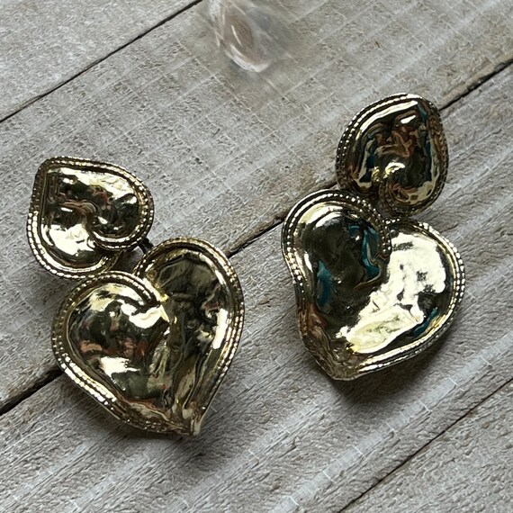 Vintage 90s large Clip on Earrings - image 1