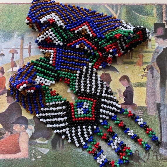 Vintage seed bead necklace deals