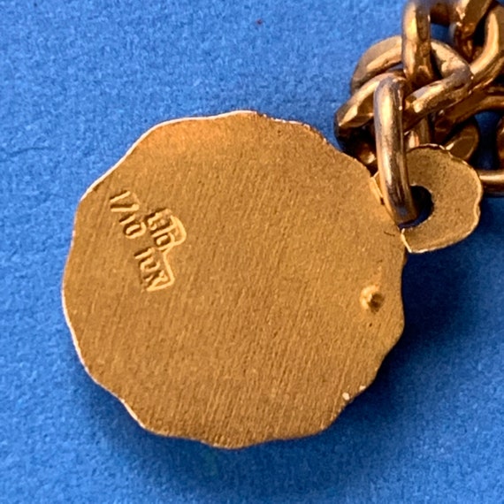 Vintage | Bell System Charm Chain Bracelet | 1/10… - image 4