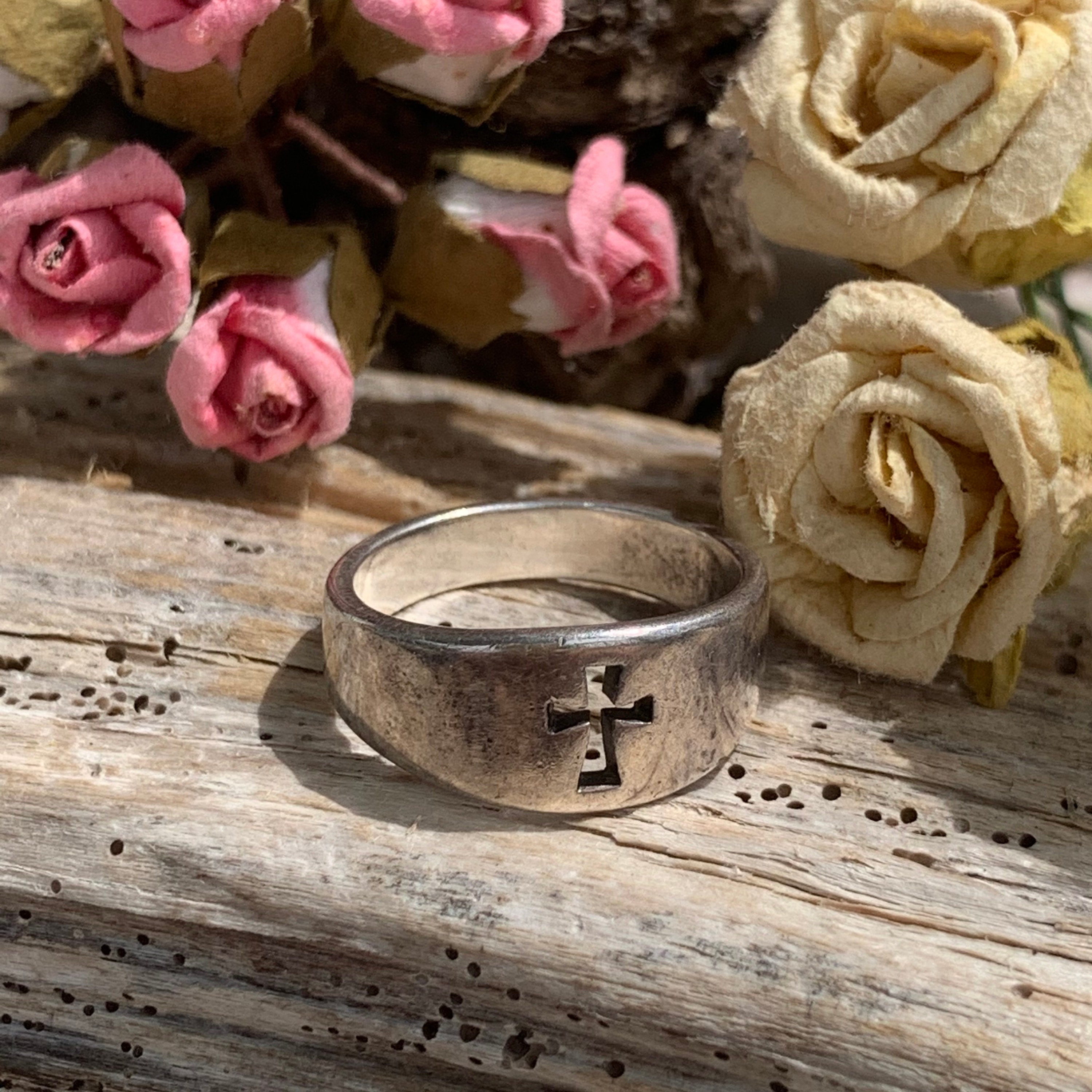 James avery silver store cross ring