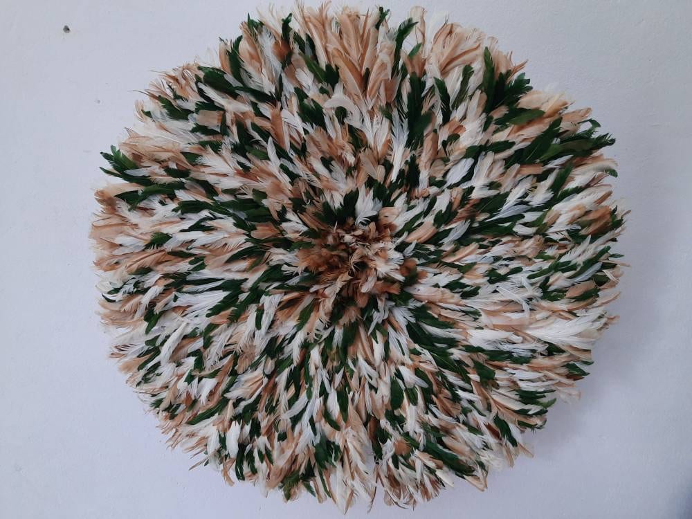 Juju Hat Moucheté Beige, Vert et Blanc de 80 cm